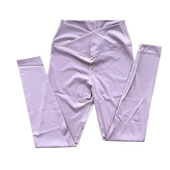 WOMENS CRANBERRY PINK CROSSOVER HIGH-RISE TIGHTS/LEGGINGS NWT - SZ:M/L - Picture 13 of 15